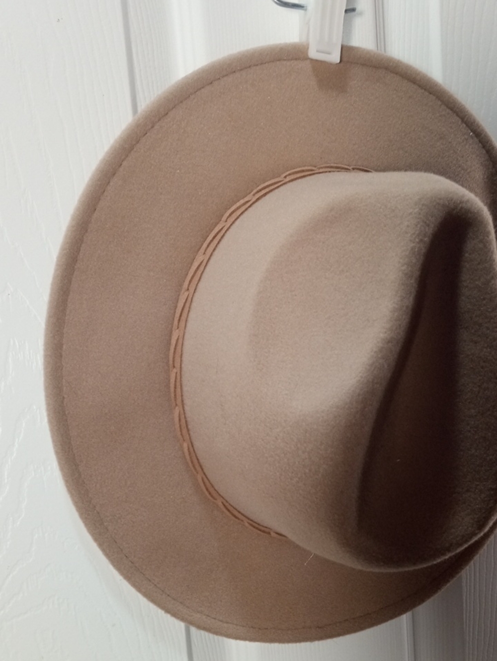 TAN FELT WIDE BRIM HAT - Picture 4 of 6